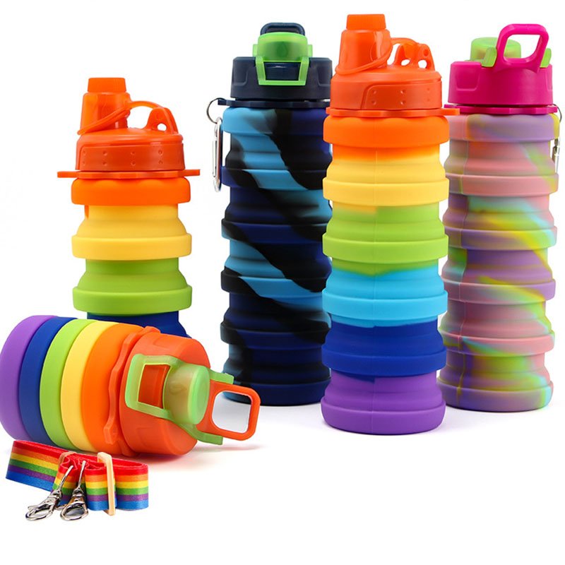 High Quality Athletic Widemouth Elegant Multiple Sizes Silicone Squeeze Drink Bottles