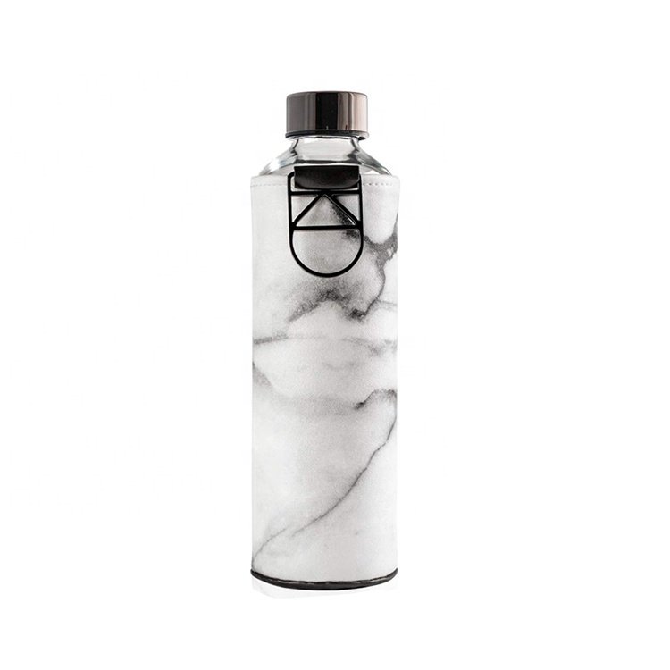 Direct delivery premium OEM 1000ml 750ml promotional water bottle with time markings