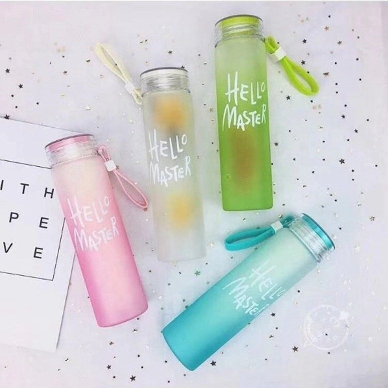New Arrival Creative Glass Gradient Color High Quality Sports Water Bottle Eco-Friendly Fashion Travel Mug