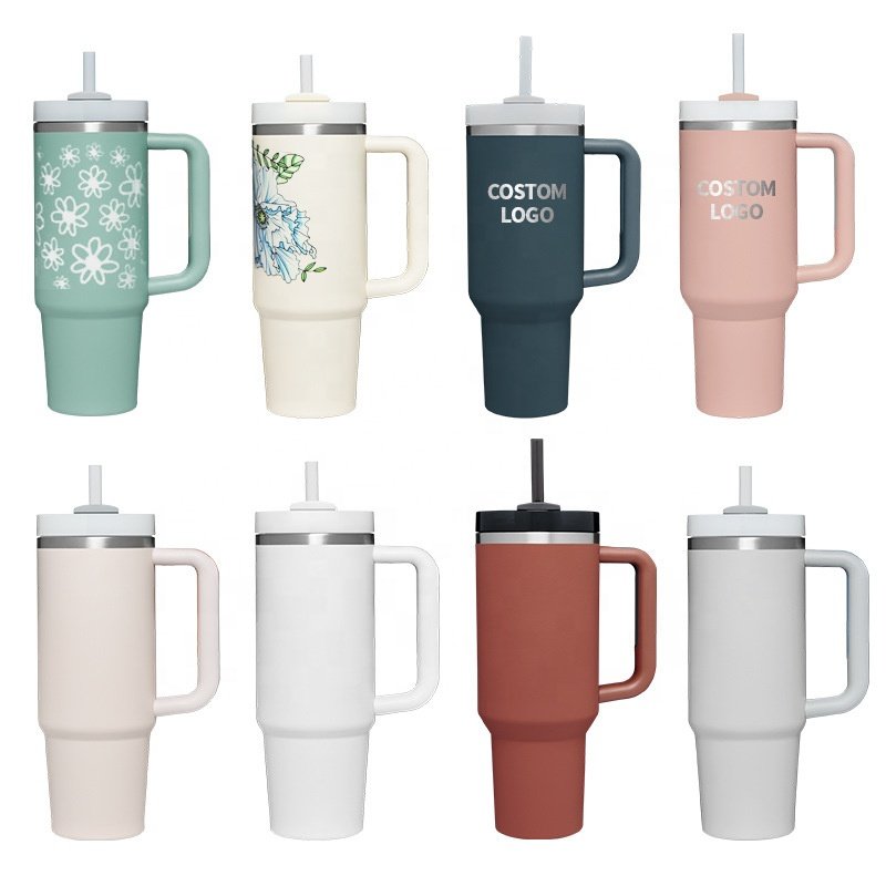 JZYZ Mugs Hot Sale 40Oz Travel Mug With Handle And Straw Adventure 40Oz Sublimation