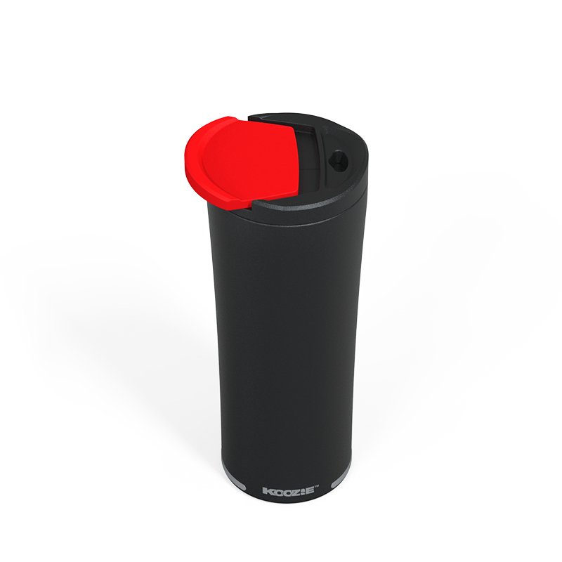 20oz Men's Business Black Double Wall Vacuum Flask Insulated with Leak-proof Lid
