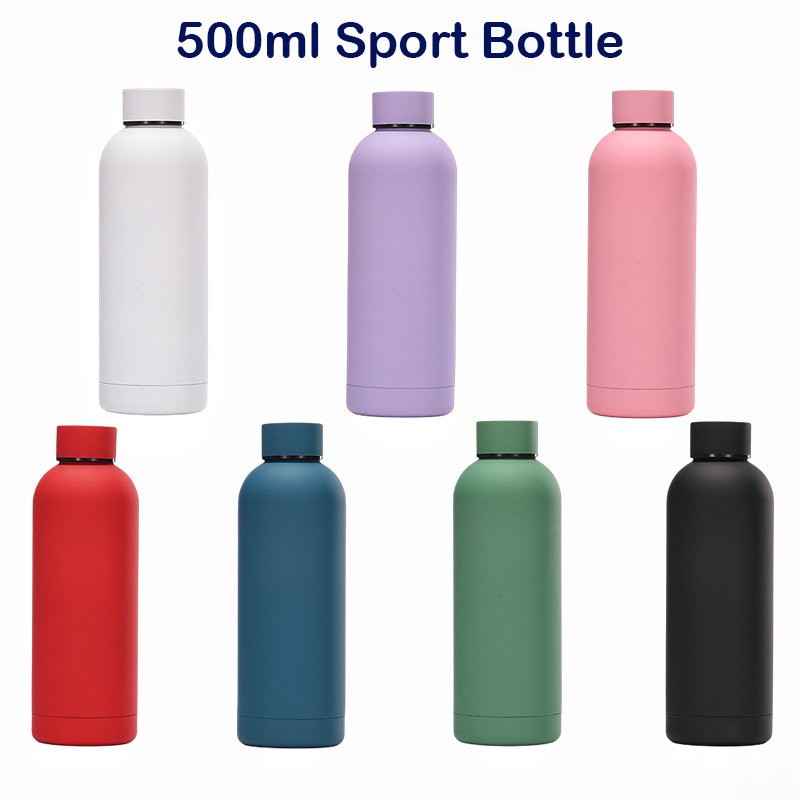 Custom Factory Double Wall stainless steel cup insulated drink bottle tumbler water bottle 500ml thermos