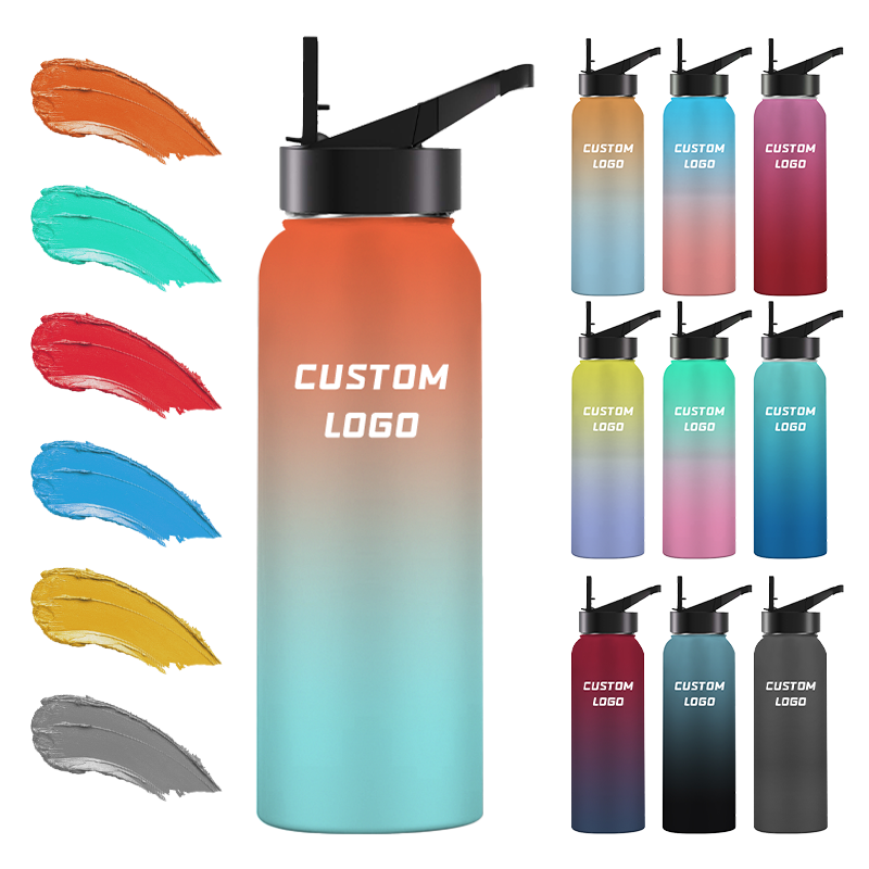 18oz Hot Selling Leak Proof Metal Double Wall Stainless Steel Vacuum Flask Water Bottle With Custom Colors Logos