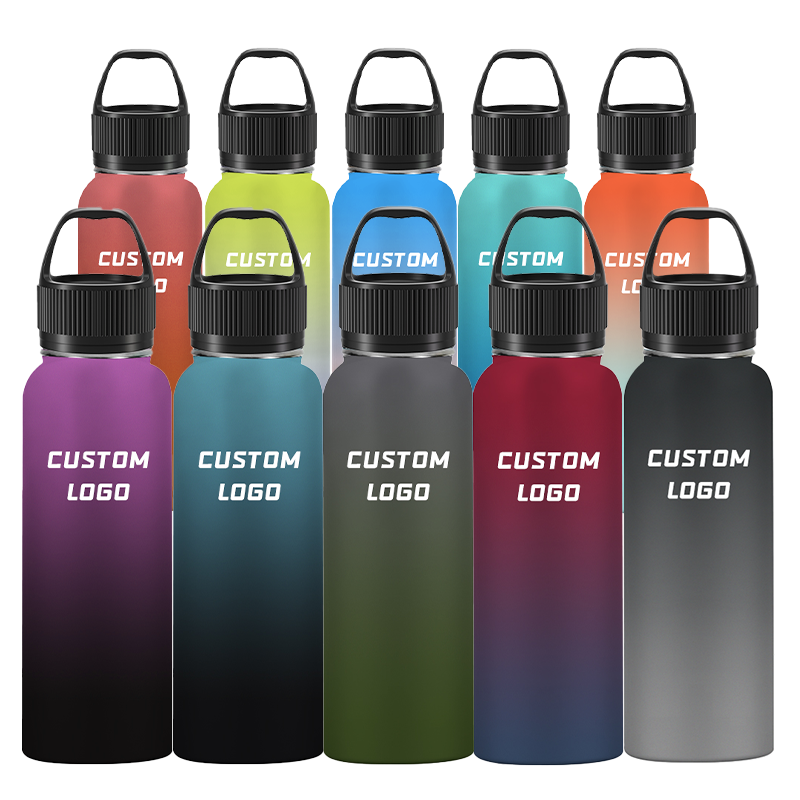 18oz Hot Selling Leak Proof Metal Double Wall Stainless Steel Vacuum Flask Water Bottle With Custom Colors Logos