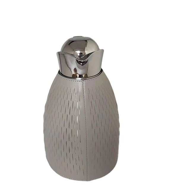 High Quality Thermos Flask Kettle With Pu Zipper Leather Case 304 Stainless Steel Liner Insulation Kettle