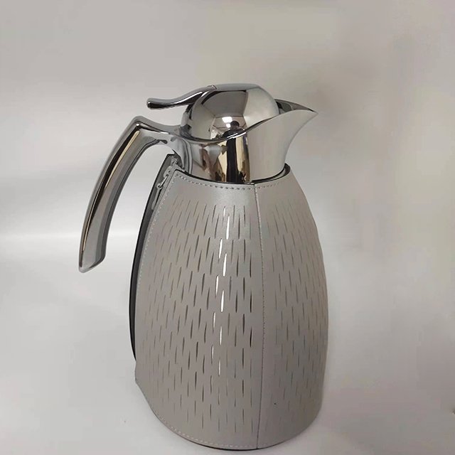 High Quality Thermos Flask Kettle With Pu Zipper Leather Case 304 Stainless Steel Liner Insulation Kettle