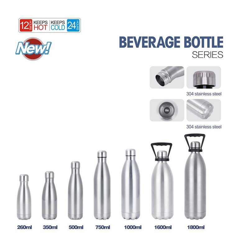 Stainless Steel Vacuum Insulated Water Bottle Flask Hot and Cold Water Bottle Vacuum Flasks & Thermoses Office Cup Straight Cup