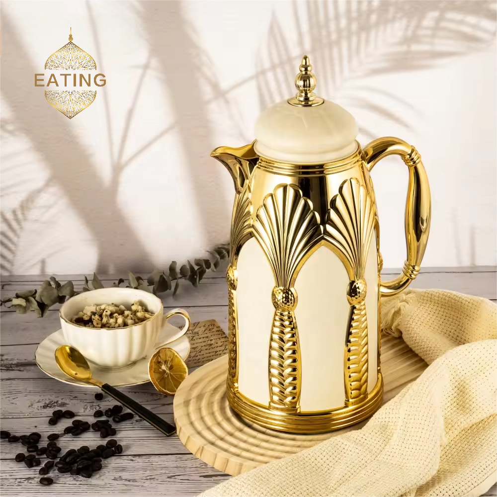 Elegant Factory Directly Arabic Style Vacuum Flask Royal Homeware Arabic Morocco Luxury Style Coffee Flask Thermos coffeepot