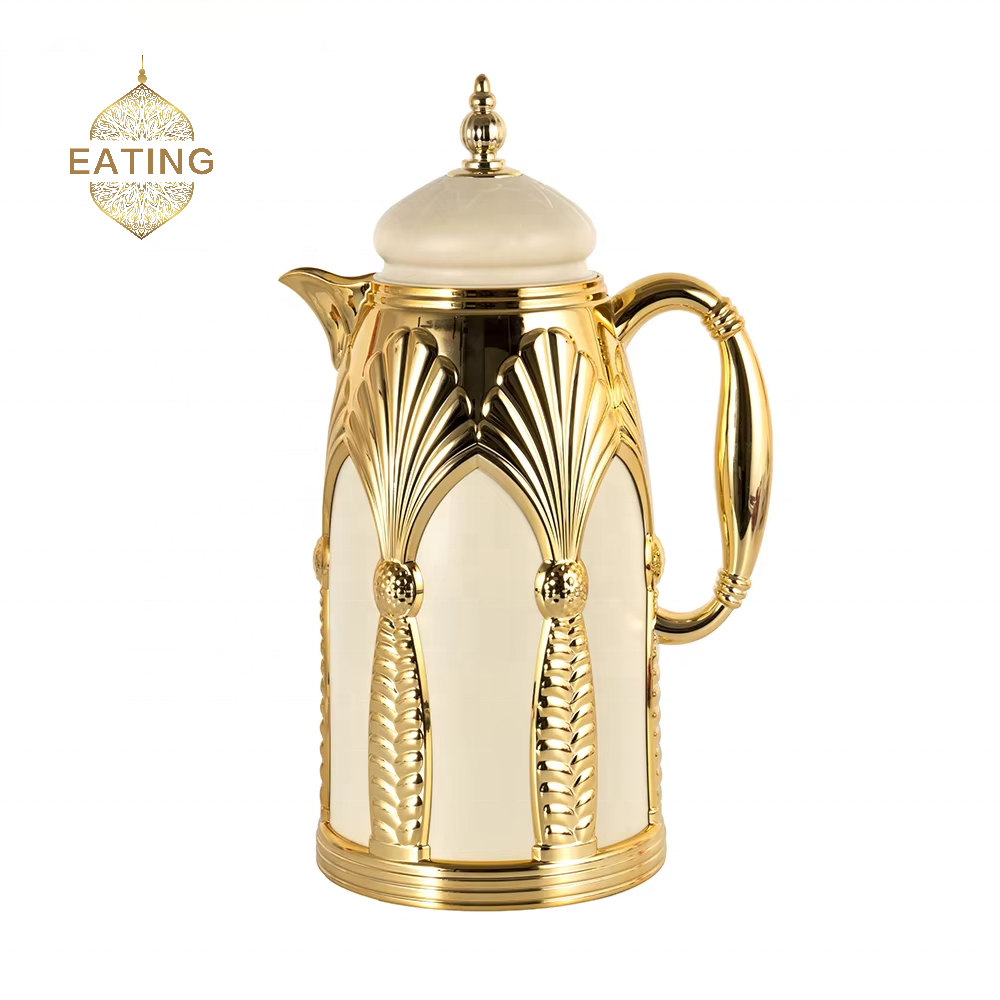 Elegant Factory Directly Arabic Style Vacuum Flask Royal Homeware Arabic Morocco Luxury Style Coffee Flask Thermos coffeepot