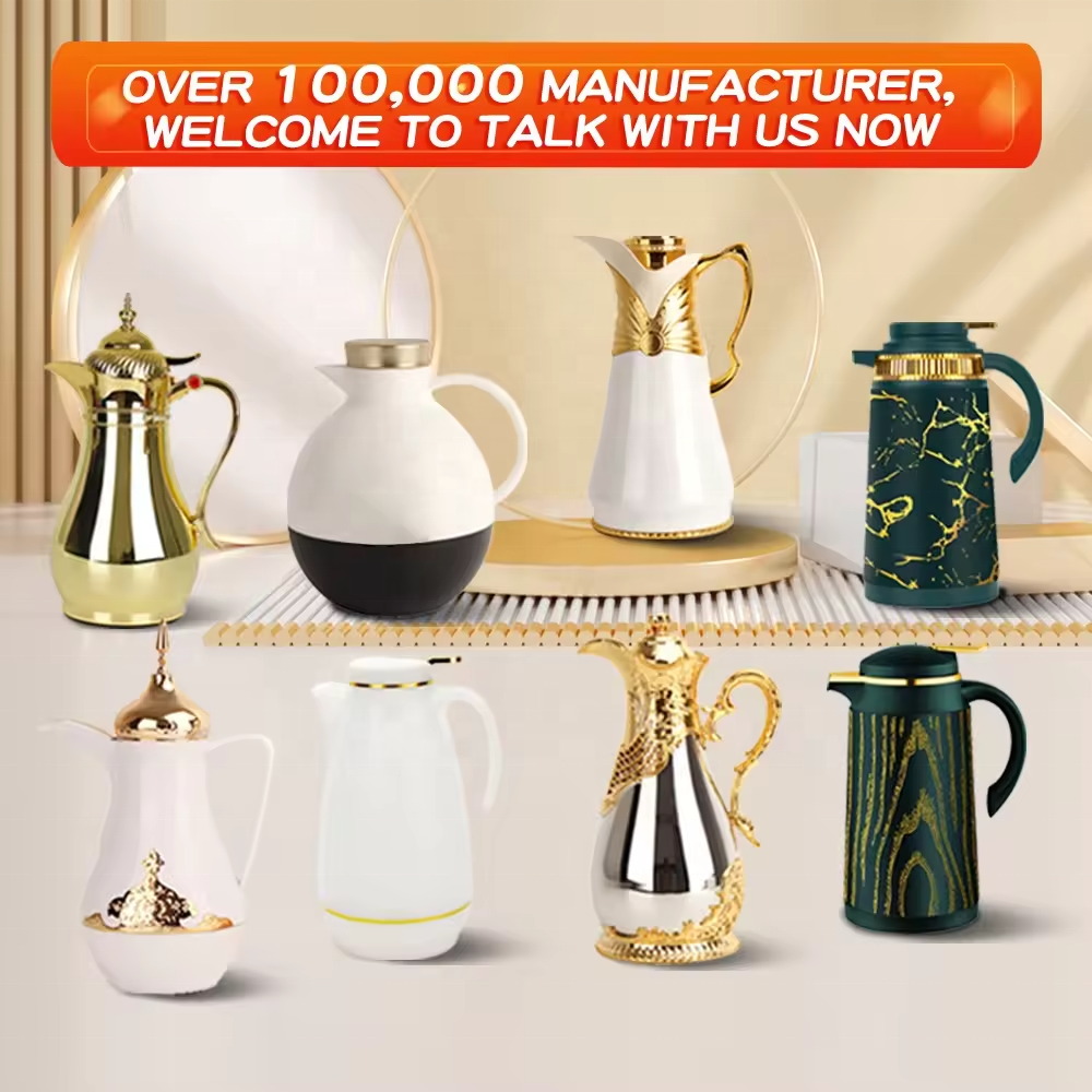 Elegant Factory Directly Arabic Style Vacuum Flask Royal Homeware Arabic Morocco Luxury Style Coffee Flask Thermos coffeepot