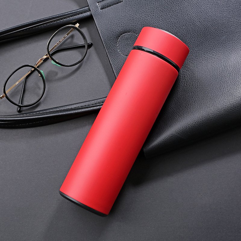 Custom logo wholesale 500ml vacuum water bottle cup insulated termo stainless steel tea coffee vacuum flask with filter