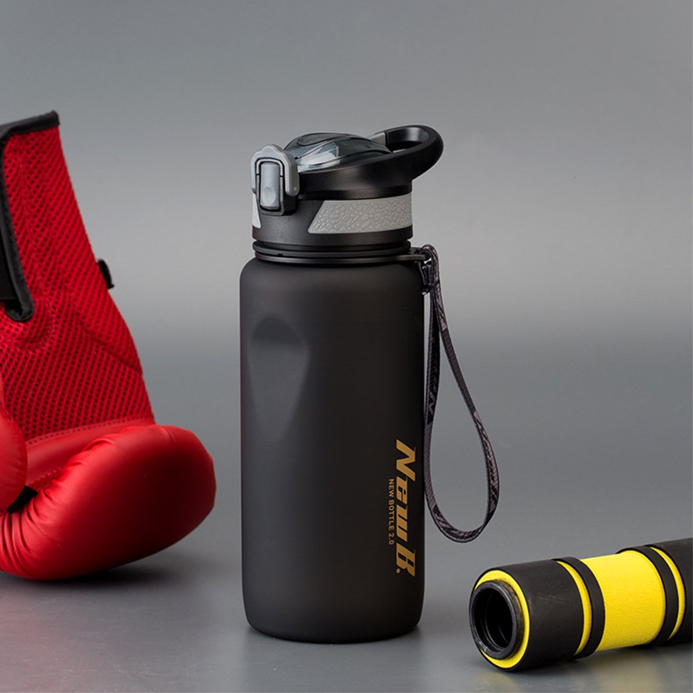 BPA Free tritan plastic sports drink water bottle for Gym Work travel and Outdoor Sports
