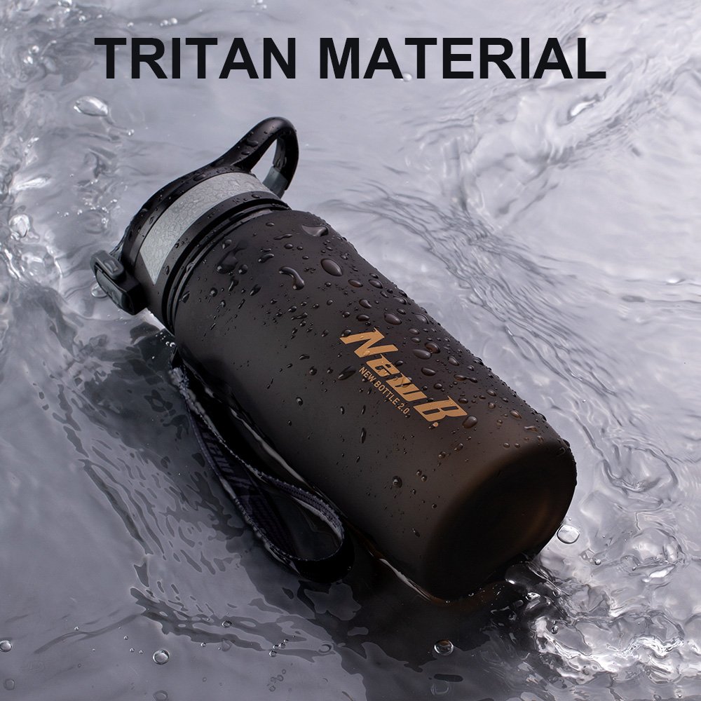 BPA Free tritan plastic sports drink water bottle for Gym Work travel and Outdoor Sports