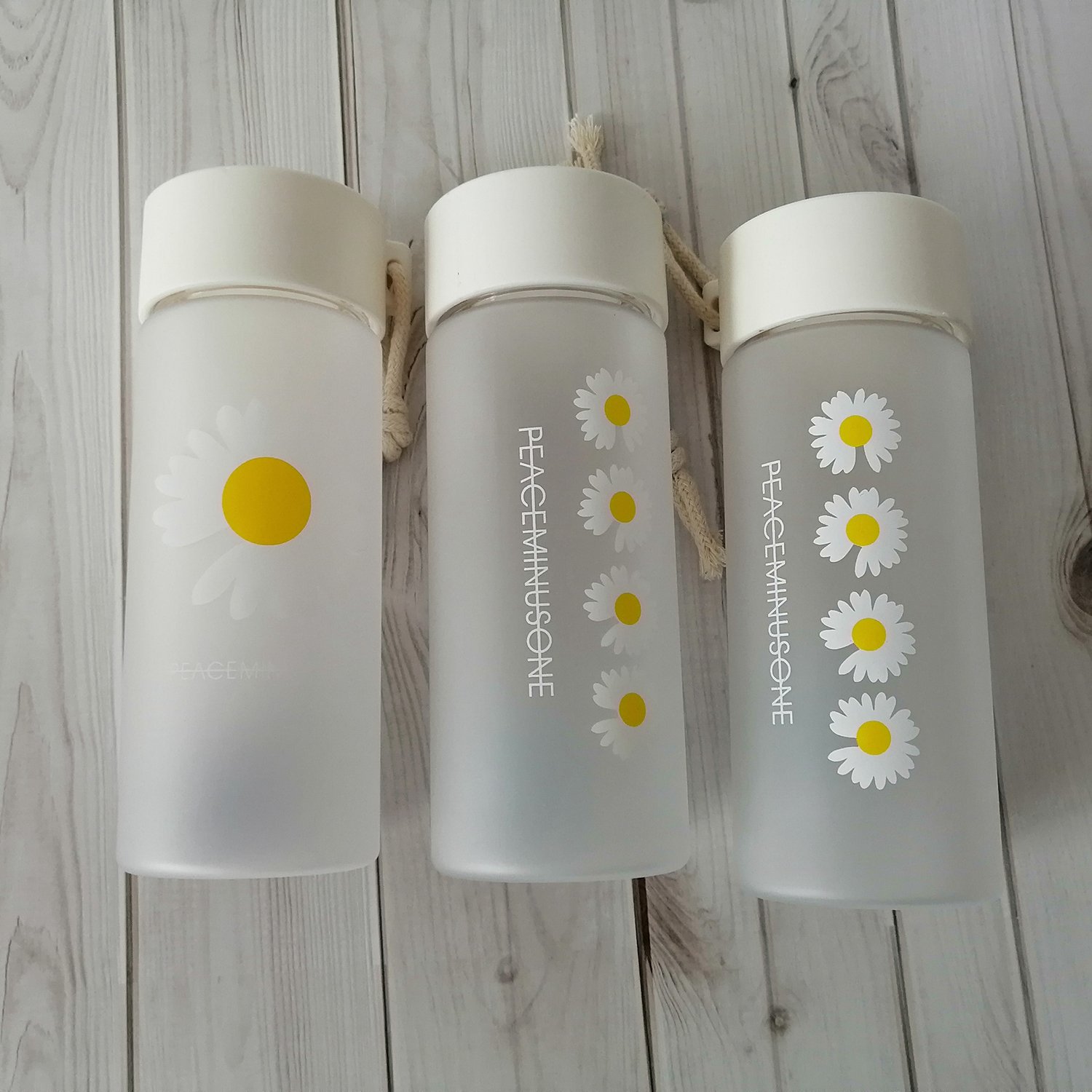 Custom Logo Clear Plastic Water Bottle with Wide Mouth Sport Style 500ml Capacity for Travel Portable Glass