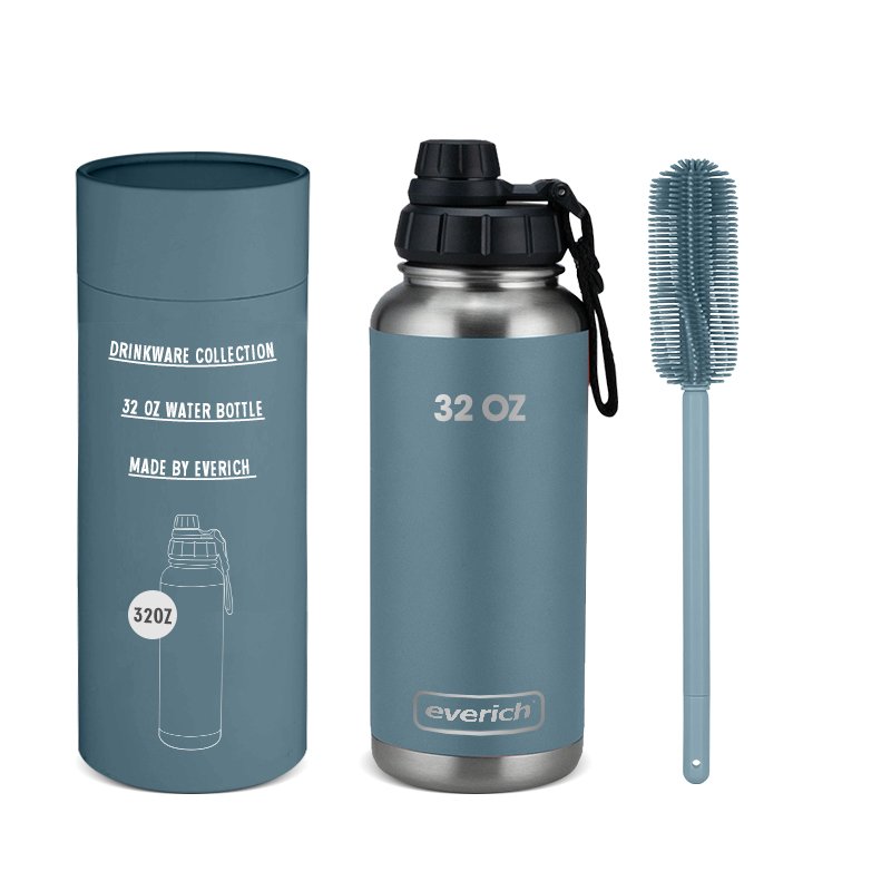 Custom Logo stay Hydrated stainless steel vacuum flask portable lock lid insulated sports water bottles 32oz