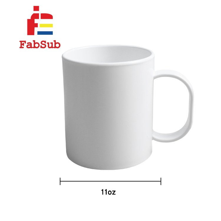 11oz plastic sublimation mug polymer mug polymer sublimation mugs
