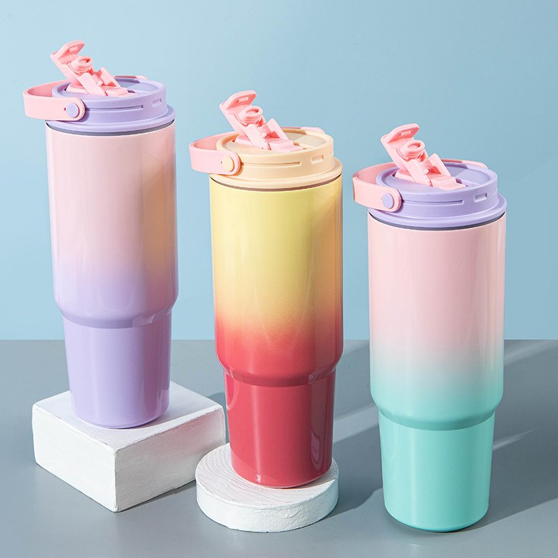 30OZ Tumbler Double Wall 304 SS Travel Mug Coffee Cup Insulated Vacuum Mug With Leak-Proof Lid MUG