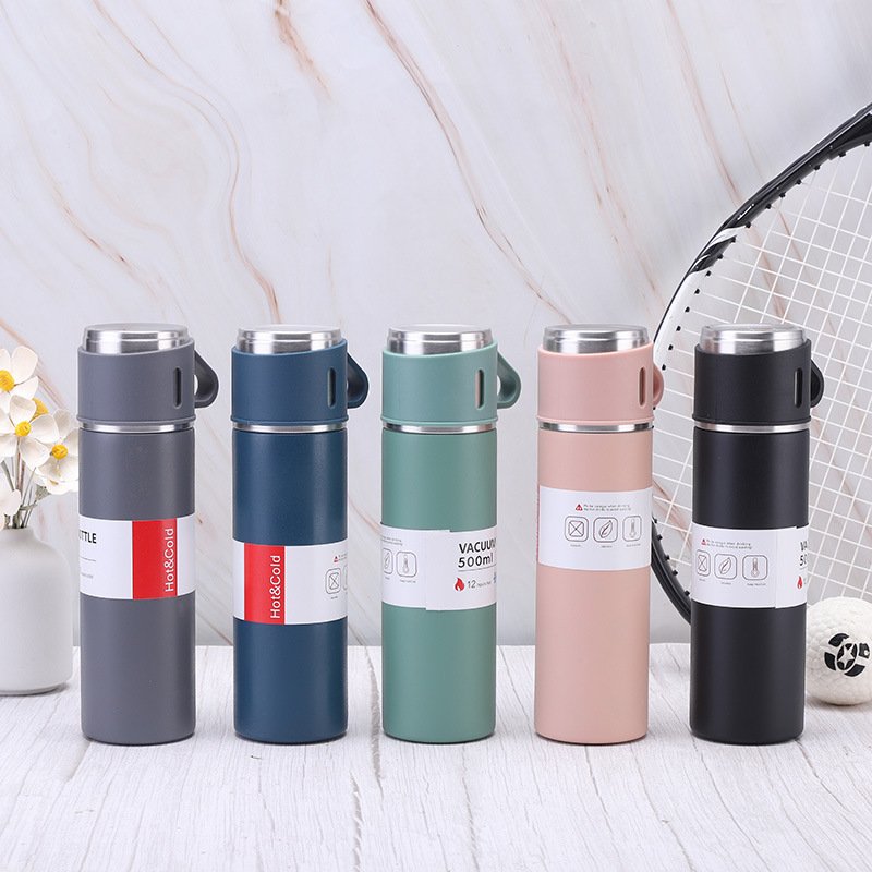 Promotion sale tea cups set vacuum flasks & thermoses cup Stainless Steel Water Bottle with gift box