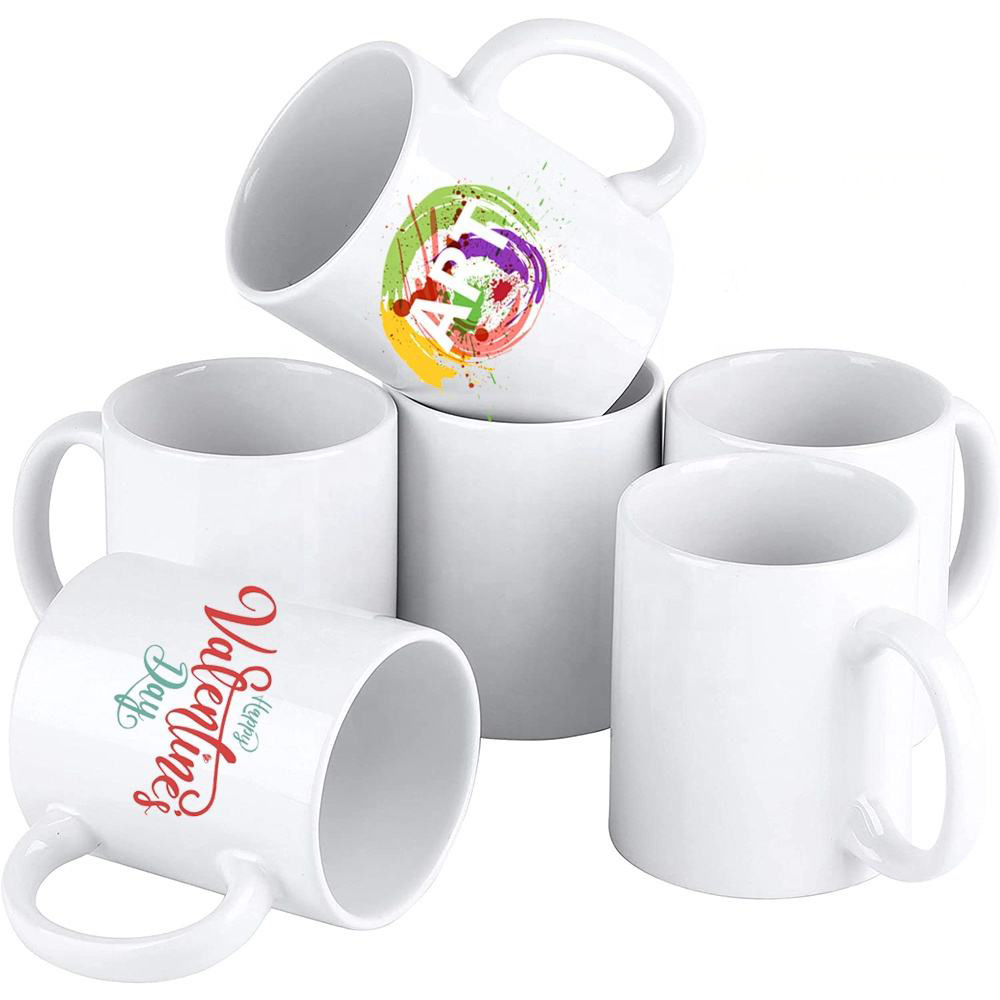 White Custom-made Thermal Transfer Sublimation Coating 11oz Wholesale Ceramic Mug Grade Top Class Sublimation Blank Cups