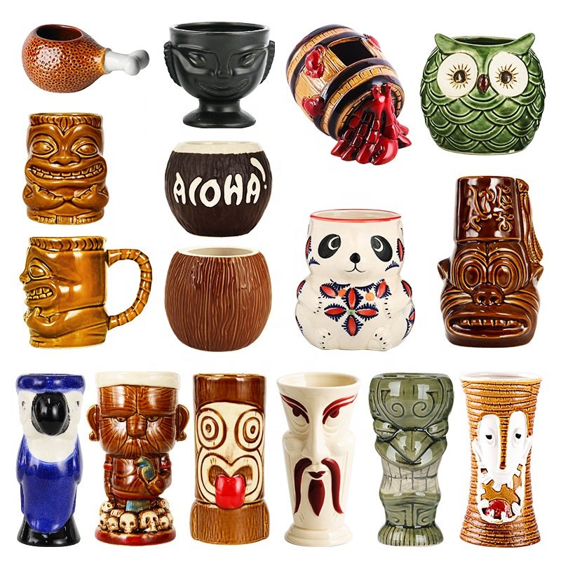 bulk inventory system tiki mugs cocktail cup creative beer mug cocktail tiki mugs