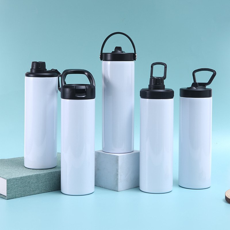 USA 20oz Sublimation blank stainless steel vacuum insulated sublimation straight tumbler sport water bottle with screw lid