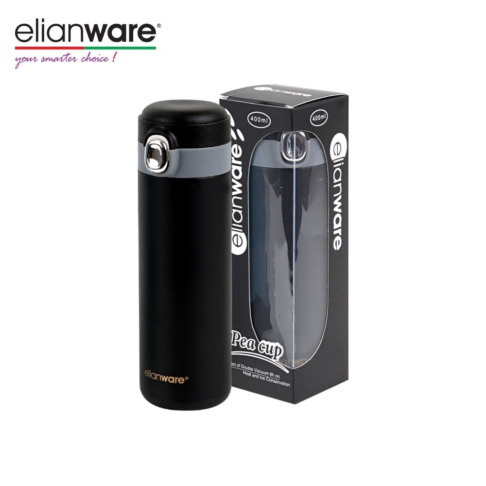 Elianware 400ml Elegant Stainless Steel 304 High Insulation Thermos Thermal Steel Vacuum Flask