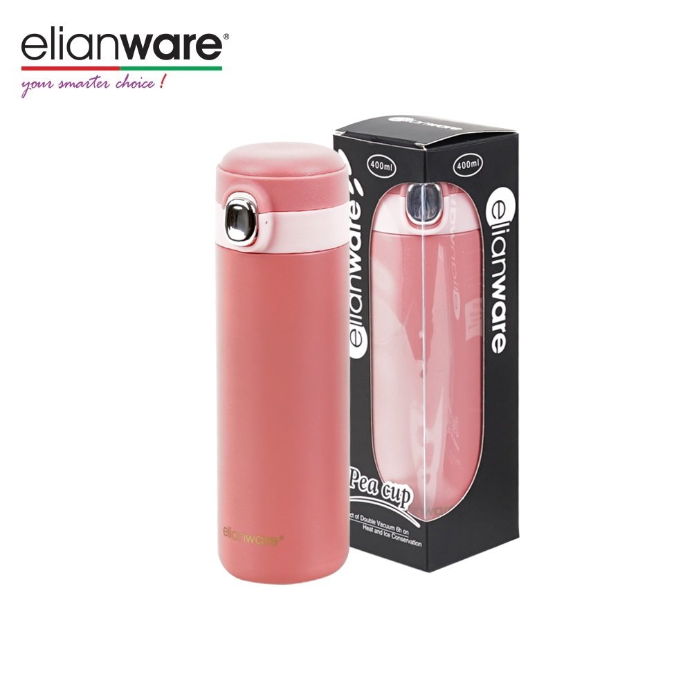 Elianware 400ml Elegant Stainless Steel 304 High Insulation Thermos Thermal Steel Vacuum Flask