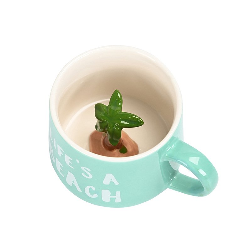 3D Animal Mug Cartoon Cute Ceramic Water Wholesale Ceramic Camping Mug Cartoon Ceramic Mug