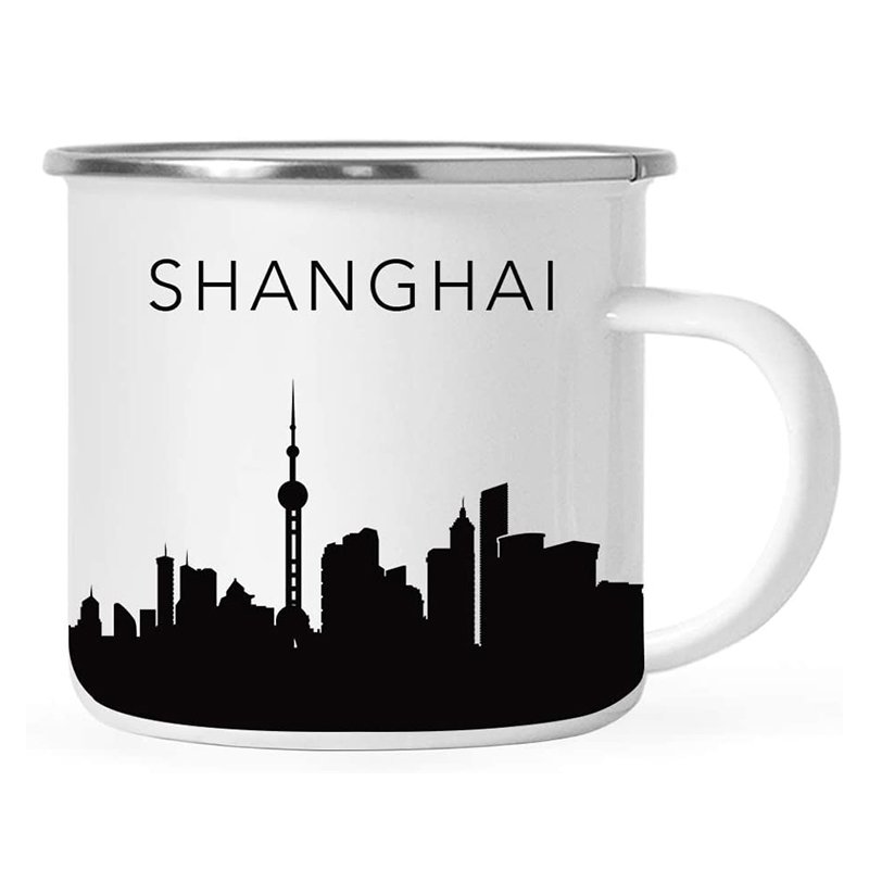 Manufacturer BSCI Wholesale Camping Sublimation Enamel Cups Mug for Coffee Tea Milk