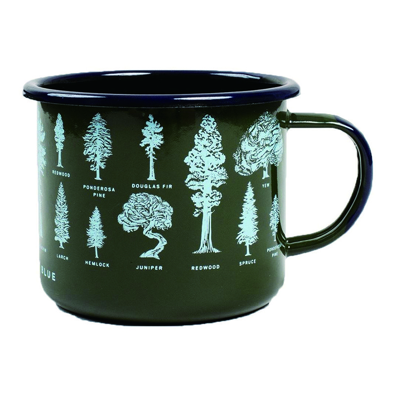 8cm 9cm 10cm square handle customized logo printing pantone color available large enamel tea metal cup