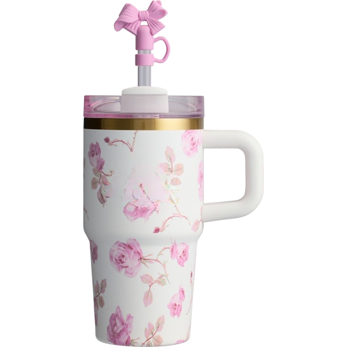14oz double-wall vacuum insulation H2.0 mug hot sale tumbler with lid and straw THE STANL X LOVESHACKFA QUENC 40 OZ