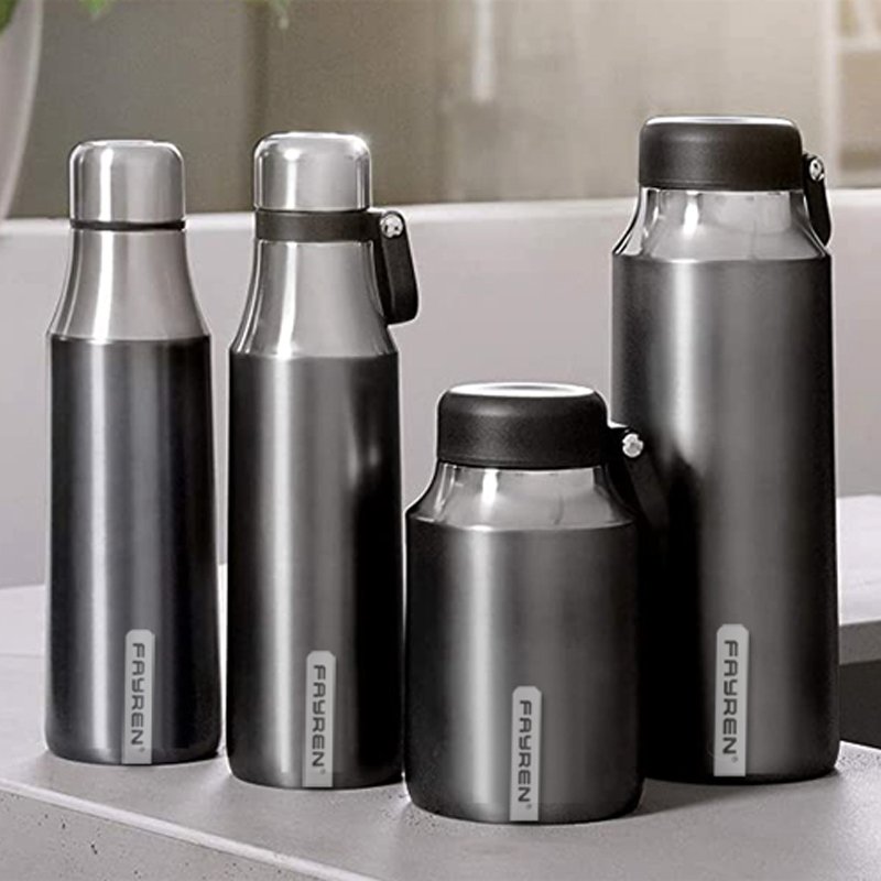 Outdoor Classic Wide Mouth Sports Vacuum Insulated 18/8 Stainless Steel Water Bottle 500ML Vacuum Flasks Thermos Keep Hot Cold