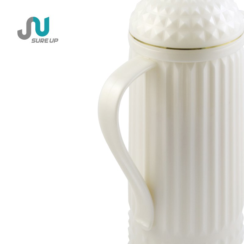 Elegant home decor Coffee Jug vacuum flask glass inner plastic coffee pot 1 liter thermos pot custom color & logo & packing