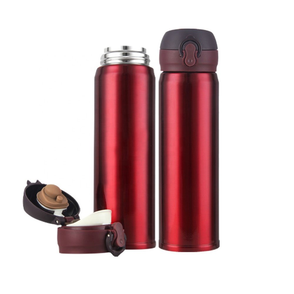 Custom Wholesale Stainless Steel Reusable Solid Color Vacuum Flasks