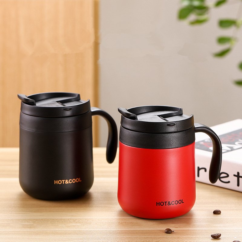 Good Quality 350ml stainless steel insulated travel mug 12oz 500ml coffee mug with handle