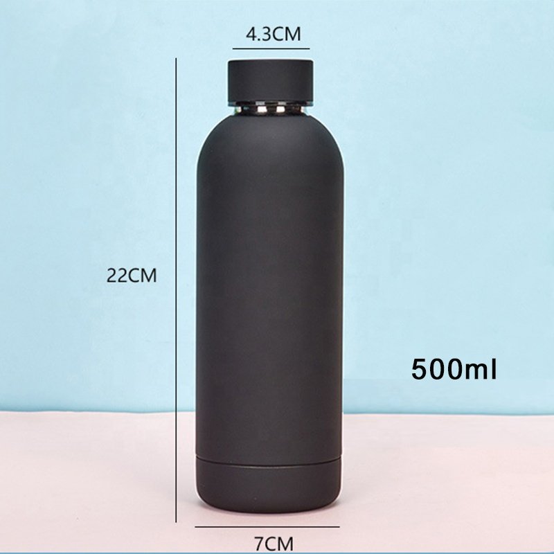 12oz and 17oz Outdoor Portable Vacuum Flask Double Walled Stainless Steel Sports Water Bottle Thermos Cup