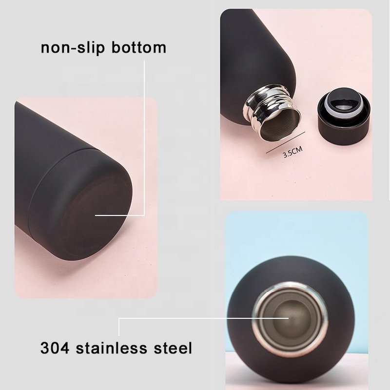 12oz and 17oz Outdoor Portable Vacuum Flask Double Walled Stainless Steel Sports Water Bottle Thermos Cup
