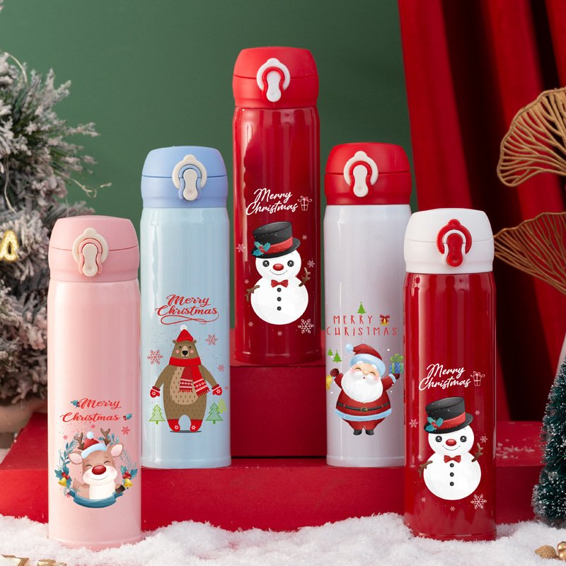 2023 New Arrival 500ml Termos De Agua Gym 304 stainless steel insulated Water Bottle Holiday Christmas Gift Vacuum Flask