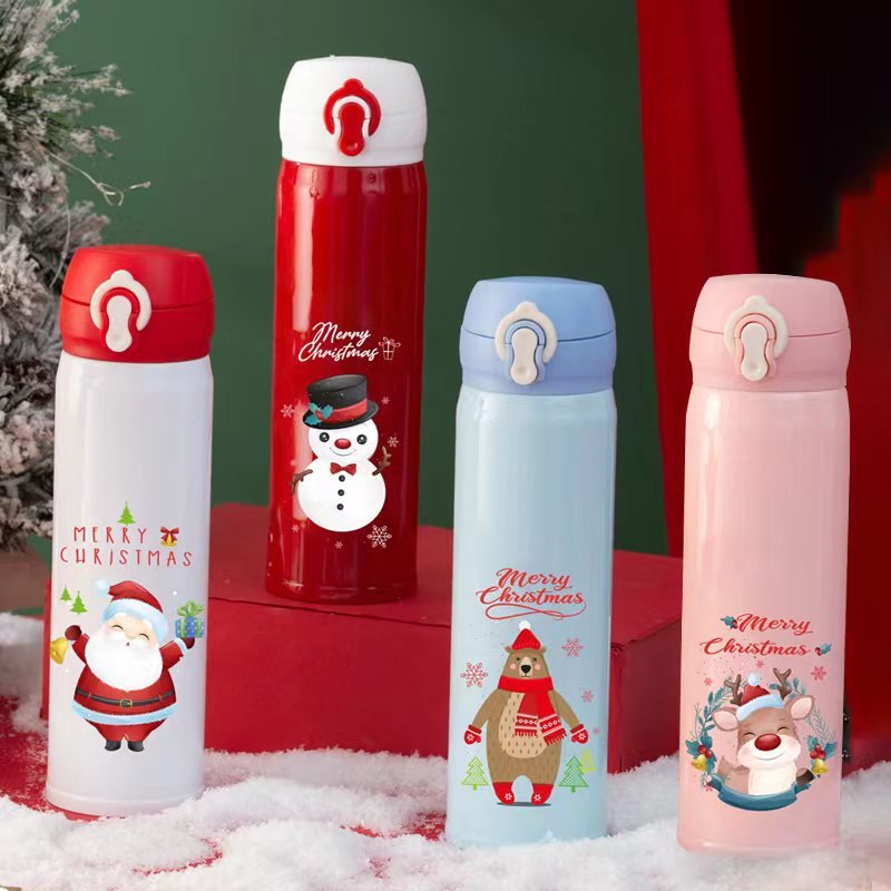 2023 New Arrival 500ml Termos De Agua Gym 304 stainless steel insulated Water Bottle Holiday Christmas Gift Vacuum Flask