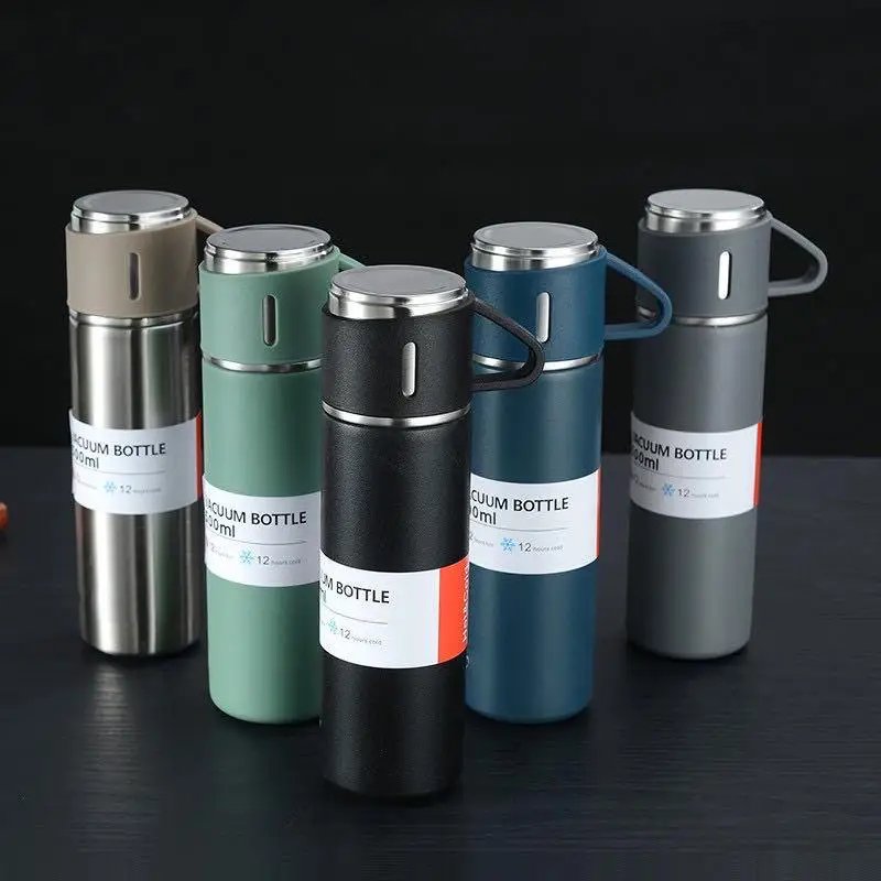 Corporate Business Stainless Steel Vacuum Flask Thermos Mug Gift Set