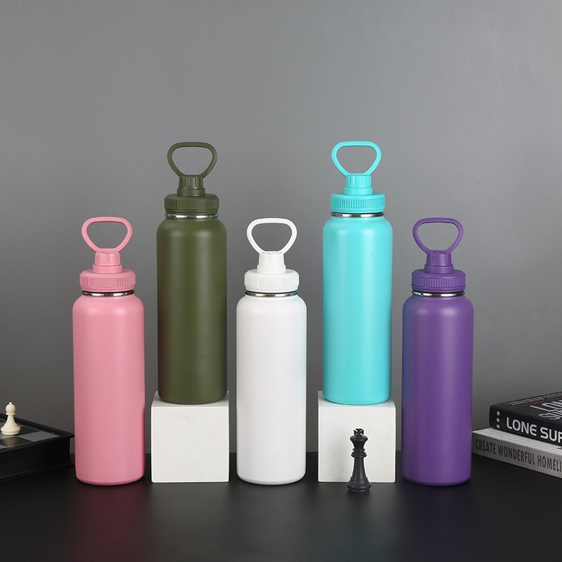 dishwasher safe Double Vacuum Wide Mouth Travel Camping stainless steel18oz 26oz 40oz 32oz water bottle for gym