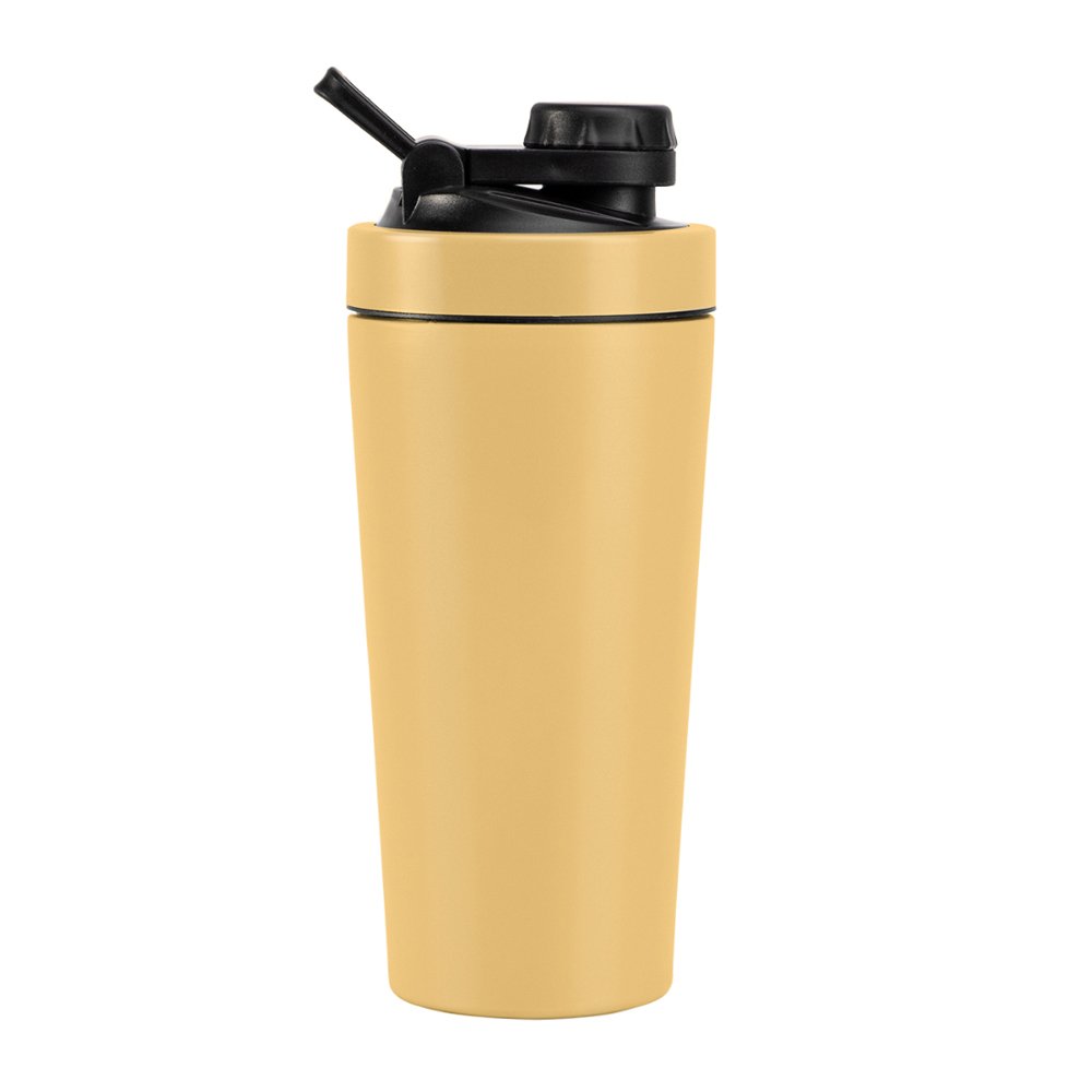 304 stainless Steel 750ML Metal Protein Shaker Bottle stainless steel shaker cup with mixer ball