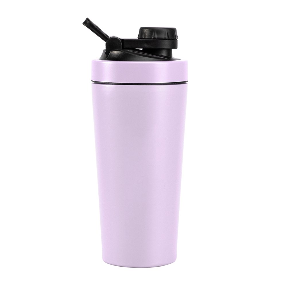 304 stainless Steel 750ML Metal Protein Shaker Bottle stainless steel shaker cup with mixer ball