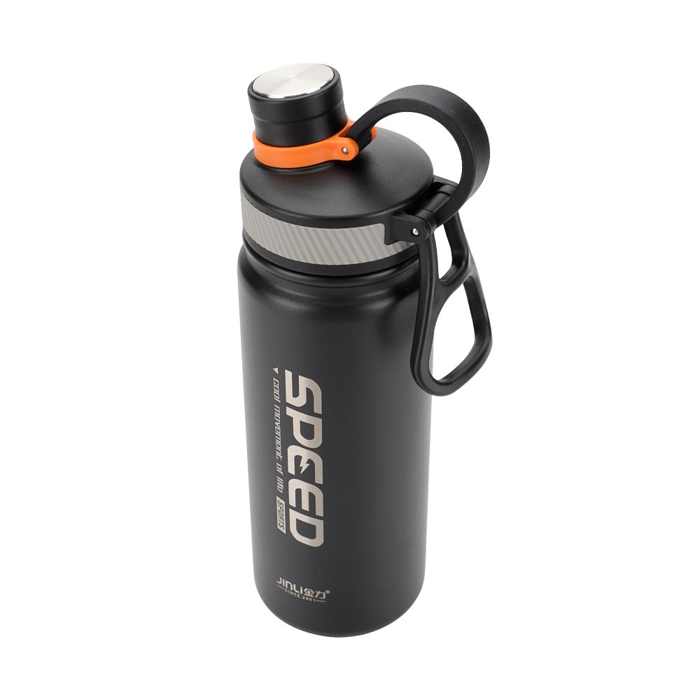 18/8 Stainless Steel Vacuum Travel Water Drinking Bottle, Sports Termos Double Wall Insulated Flask with Handle