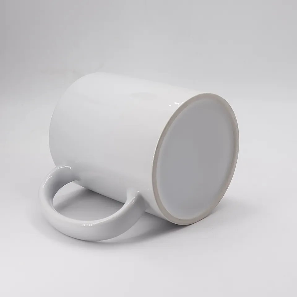 Custom Logo Wholesale personalised ceramic coffee mug 11oz 15oz white sublimation round full plain mug with handle for drinking