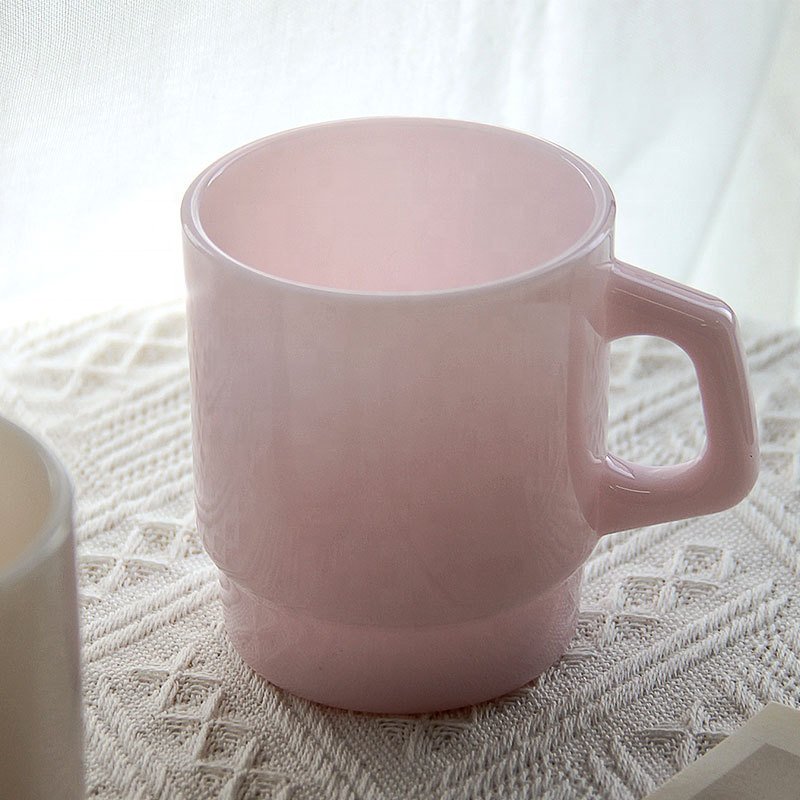 Samyo Wholesale Stock Custom Creative Jade Blue Pink Colored Juice Milk Tea Coffee Water Glass Mug Cups Glasses For Drinking
