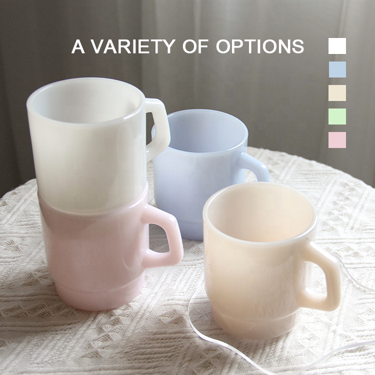 Samyo Wholesale Stock Custom Creative Jade Blue Pink Colored Juice Milk Tea Coffee Water Glass Mug Cups Glasses For Drinking