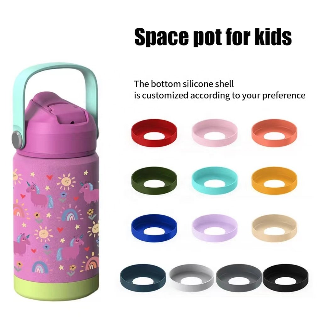 12 oz Stainless Steel Kids Water Bottle Metal Thermal Flask