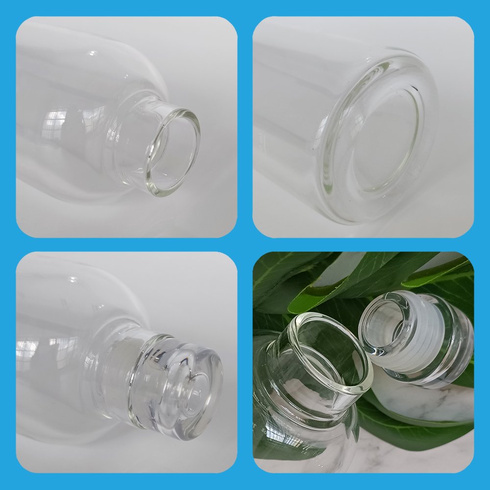 Custom Logo Borosilicate Drinking Glass Water Bottle with Motivational Measurement