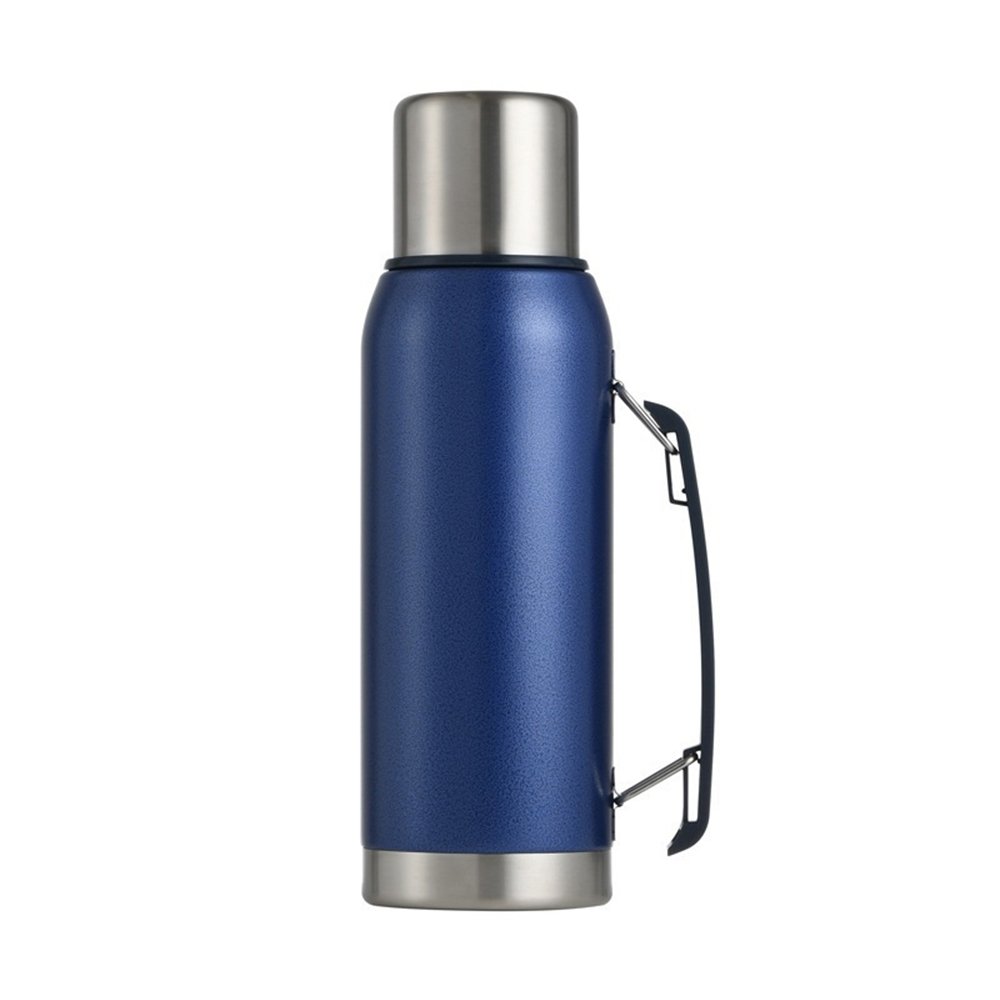 Wanto Wholesale Double Wall Camping Stainless Steel Hot And Cold Water Vacuum Flask Thermos For Mate With Laser Logo And 2 Cup